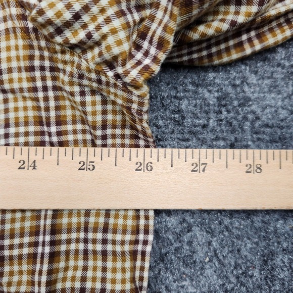 Vintage Filson Shirt Mens XL Brown Plaid Cotton Button Front Made Hong Kong 90s - Picture 6 of 8
